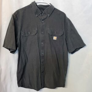 Carhartt Loose Fit Charcoal Button Down Shirt